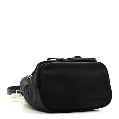 Prada Re-Nylon Duet Drawstring Shoulder Bag Black 4 of 11