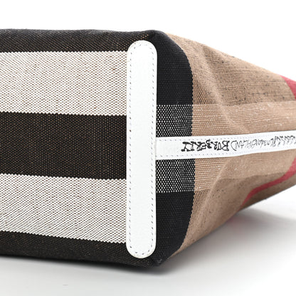 Burberry Coated Canvas Medium Reversible Doodle Tote White 9 of 9