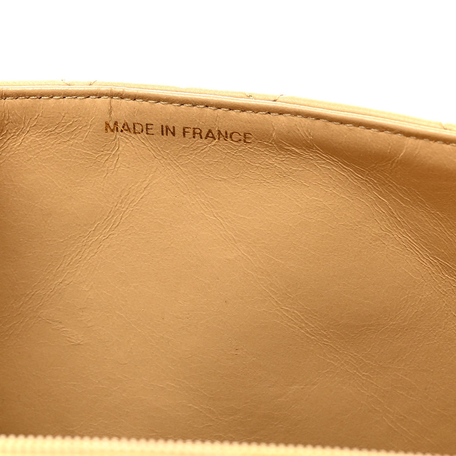 Chanel Lambskin Quilted Medium Single Flap Beige 7 of 11