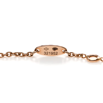 Christian Dior 18K Rose Gold Diamond Black Onyx Rose Des Vents Bracelet 4 of 5