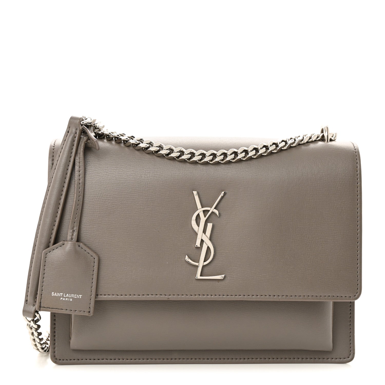 Saint Laurent Calfskin Medium Monogram Sunset Fog 1 of 23