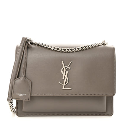 Saint Laurent Calfskin Medium Monogram Sunset Fog 1 of 23