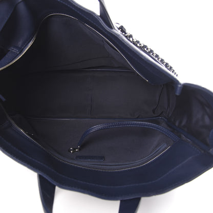 Chanel Calfskin Quilted Ultra Pocket Shopping Tote Navy 5 of 10