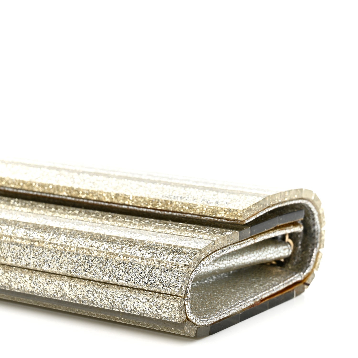 Jimmy Choo Acrylic Glitter Sweetie Clutch Champagne 10 of 16