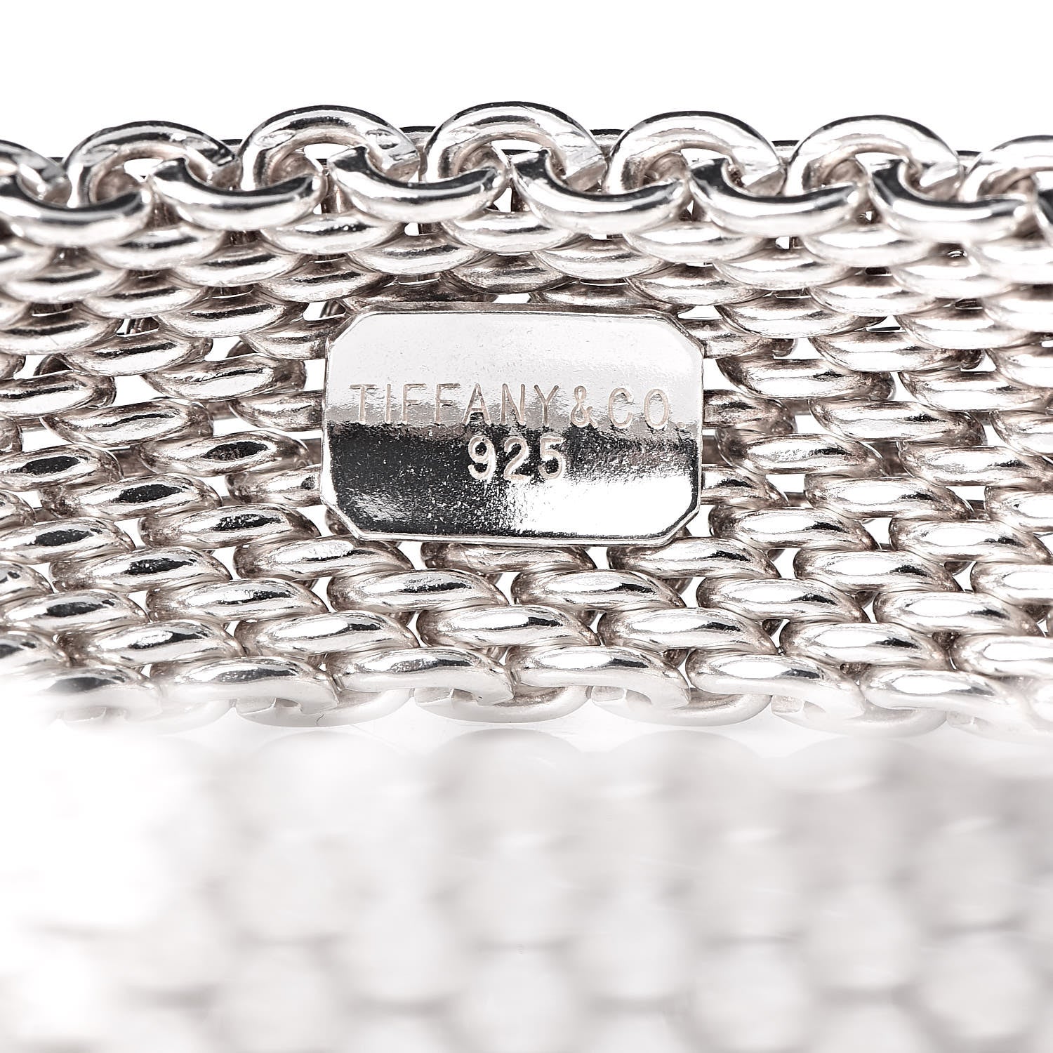 Tiffany Sterling Silver Somerset Mesh Bracelet 4 of 4