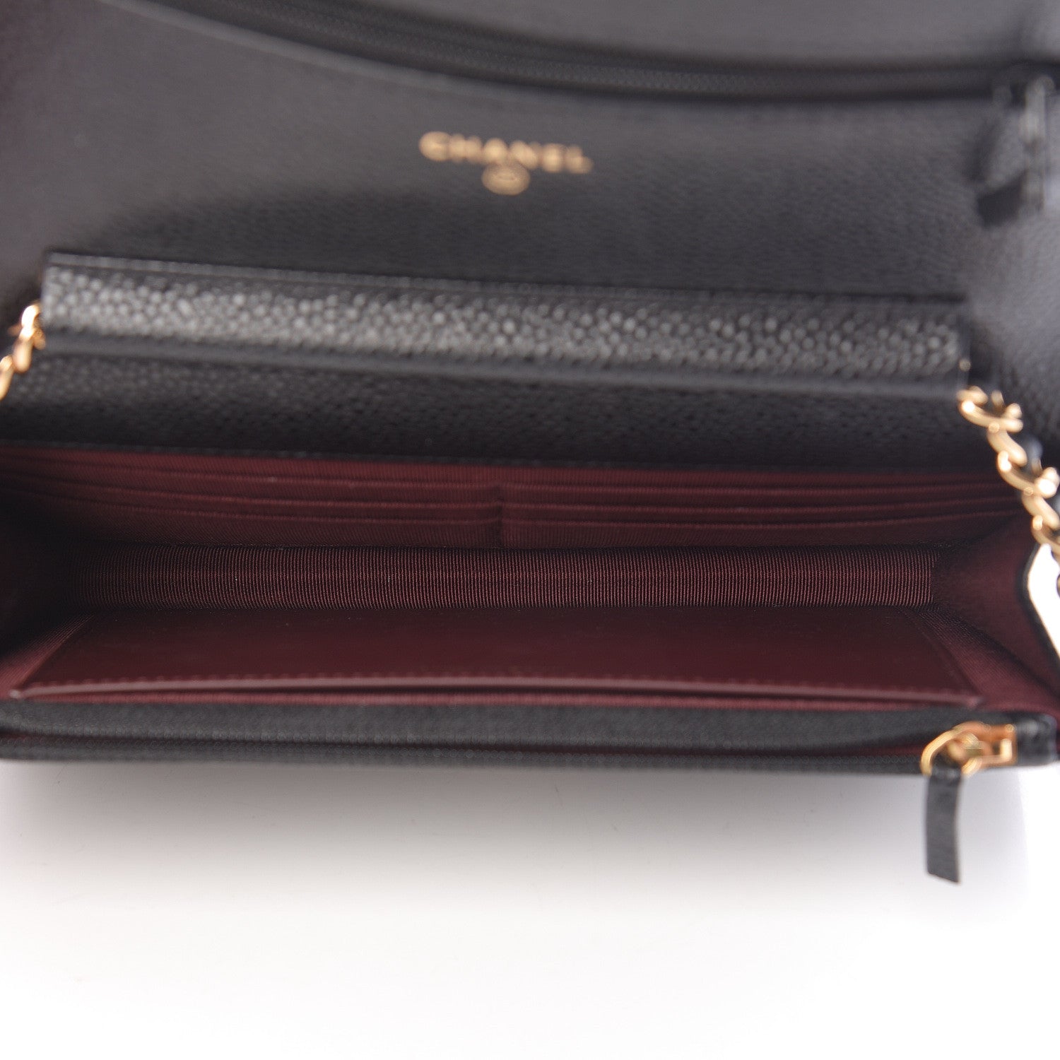 Chanel Caviar Quilted Wallet On Chain WOC Black 5 of 13