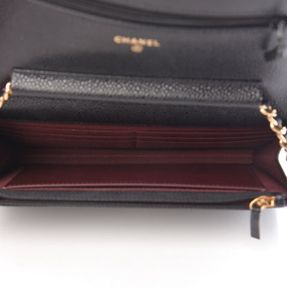 Chanel Caviar Quilted Wallet On Chain WOC Black 5 of 13