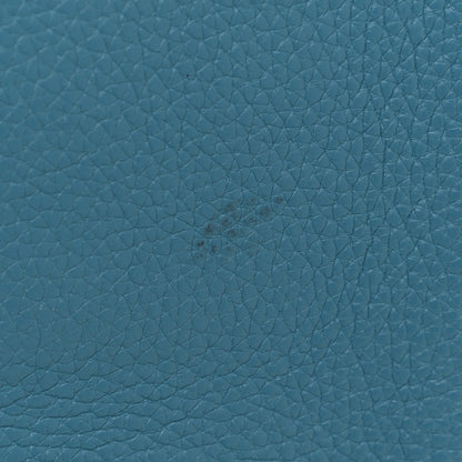 Hermes Taurillon Clemence Evelyne PM Blue Jean 15 of 21