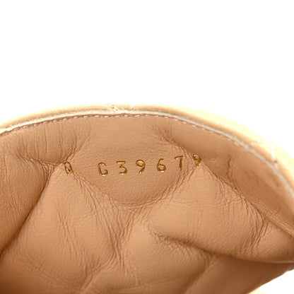 Chanel Lambskin Quilted CC Mules Wedge Sandals 38 Beige 8 of 10
