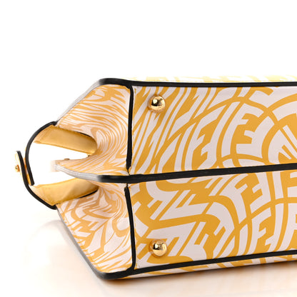 Fendi X SARAH COLEMAN Vitello Liberty Shiny Nappa Plexiglass FF Vertigo Medium Peekaboo I SEE U Satchel Mimosa White 8 of 9