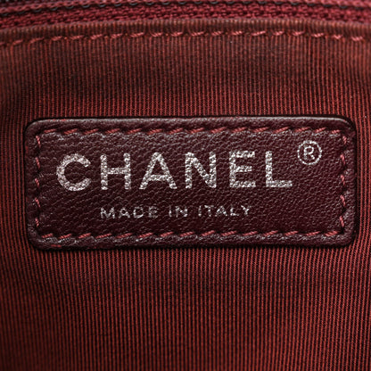 Chanel Glazed Calfskin Quilted Medium Coco Boy Flap Light Grey 5 of 11
