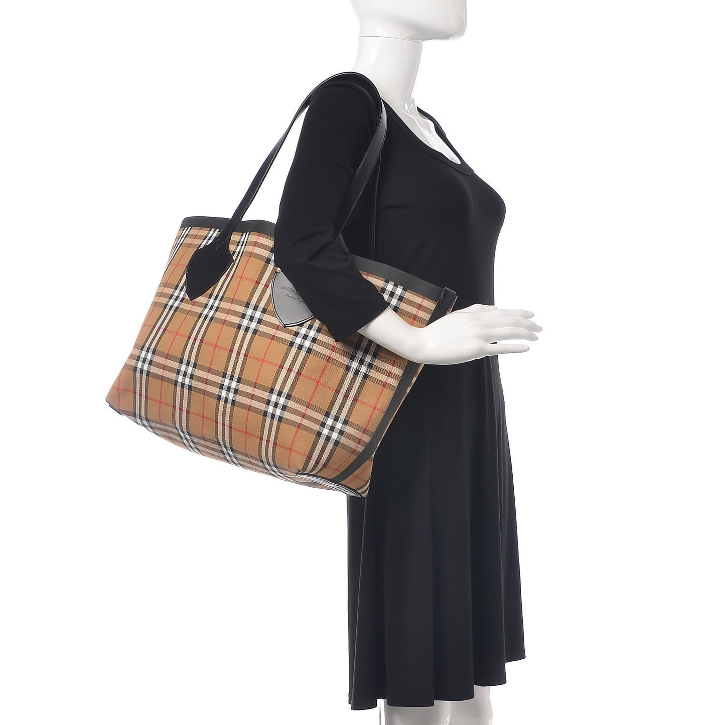 Vintage Check Medium The Giant Reversible Tote Antique Yellow Bright Red