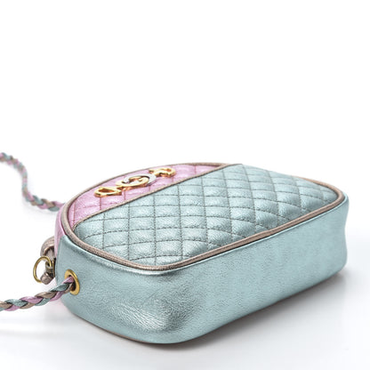 Gucci Laminated Nappa Trapuntata Mini Zumi Dome Shoulder Bag Rosa Lago Rame 3 of 9
