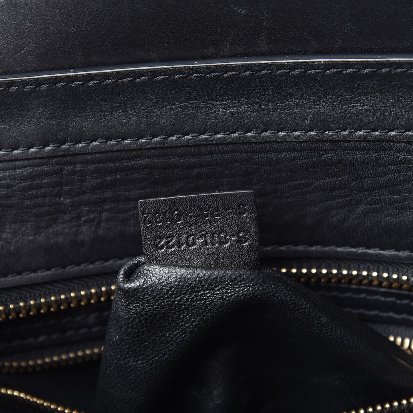 Satin Calfskin Suede Micro Tri-Color Luggage Almond
