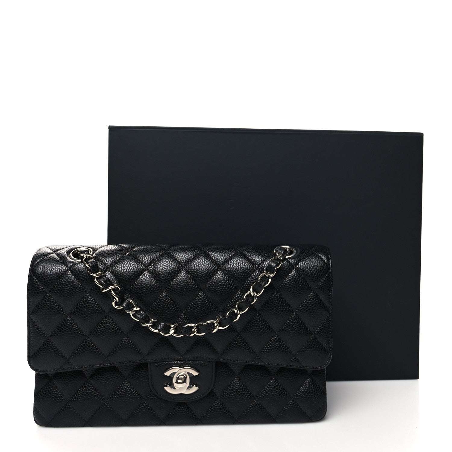 Chanel Caviar Quilted Medium Double Flap Black 13 of 13