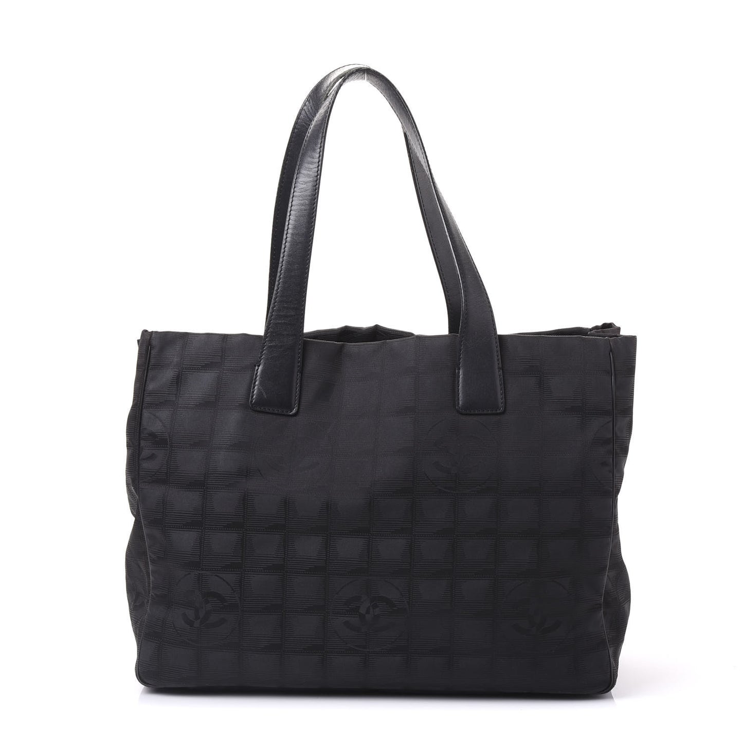 Nylon Large Travel Tote Black