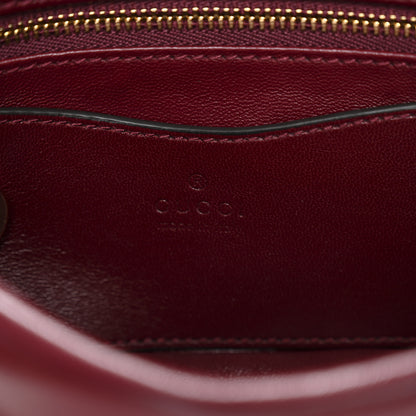 Gucci Lambskin Mini GG Milano Top Handle Shoulder Bag Rosso Ancora 6 of 10