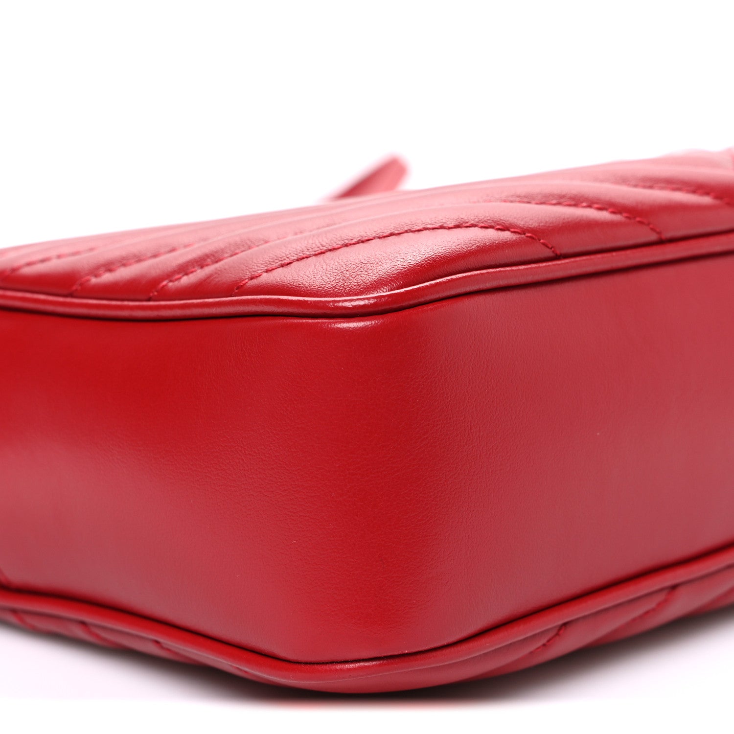 Saint Laurent Calfskin Matelasse Monogram Lou Camera Bag Rouge Eros 9 of 10