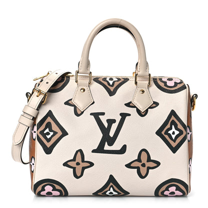 Louis Vuitton Monogram Giant Wild At Heart Speedy Bandouliere 25 Creme 1 of 10