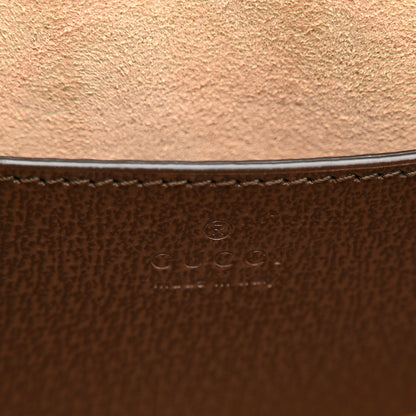 Gucci GG Supreme Monogram Textured Calfskin Web Small Ophidia Tote Bag Beige Ebony New Acero 6 of 13