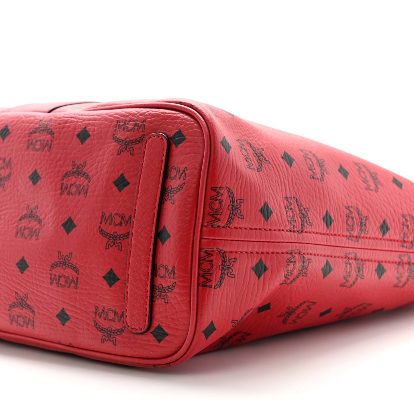 Visetos Medium Liz Reversible Shopper Tote Ruby Red