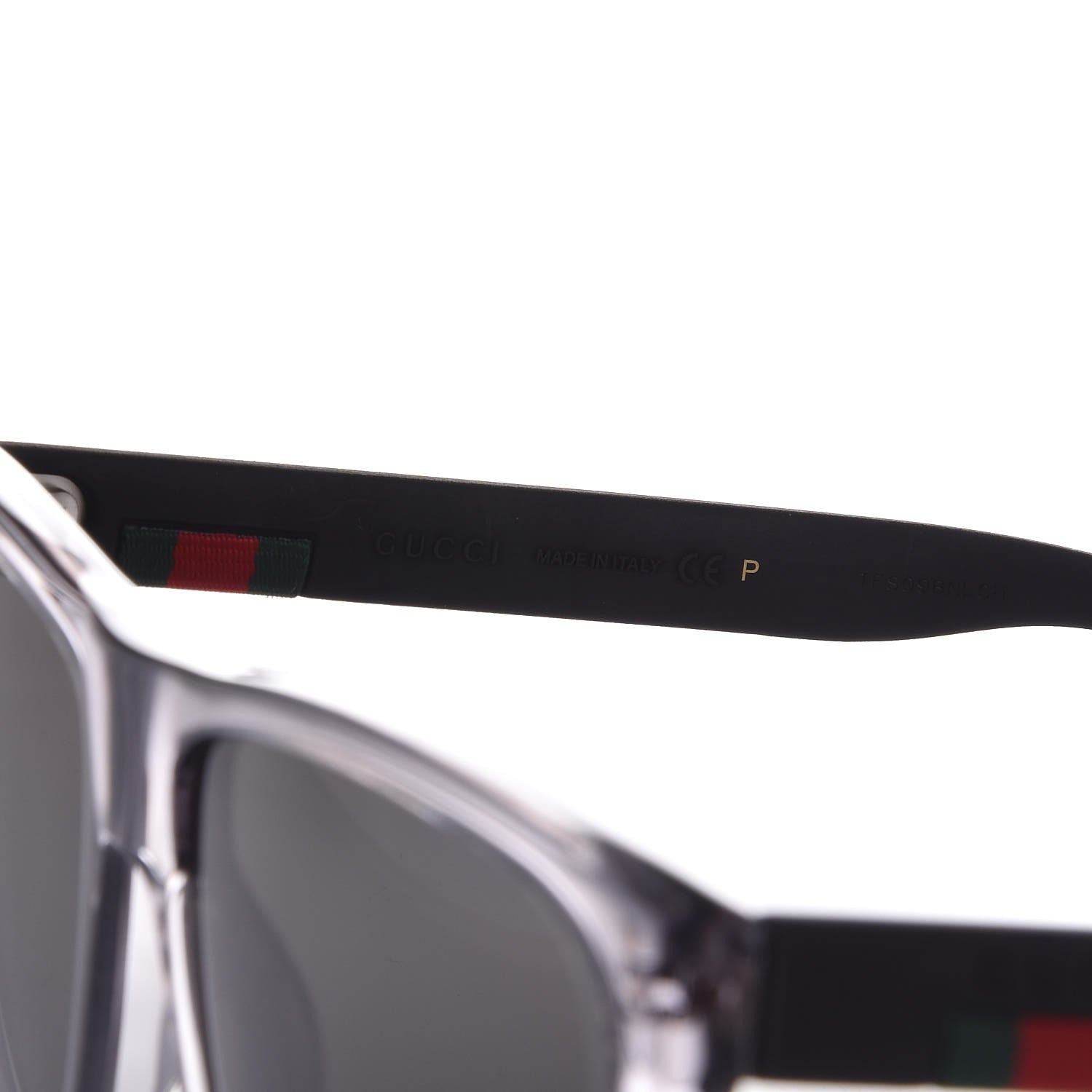 Gucci Web Square Frame GG0010S Sunglasses Grey 5 of 9