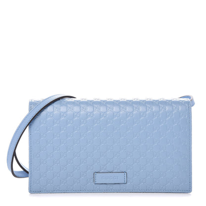 Gucci Microguccissima Crossbody Wallet Mineral Blue 1 of 9