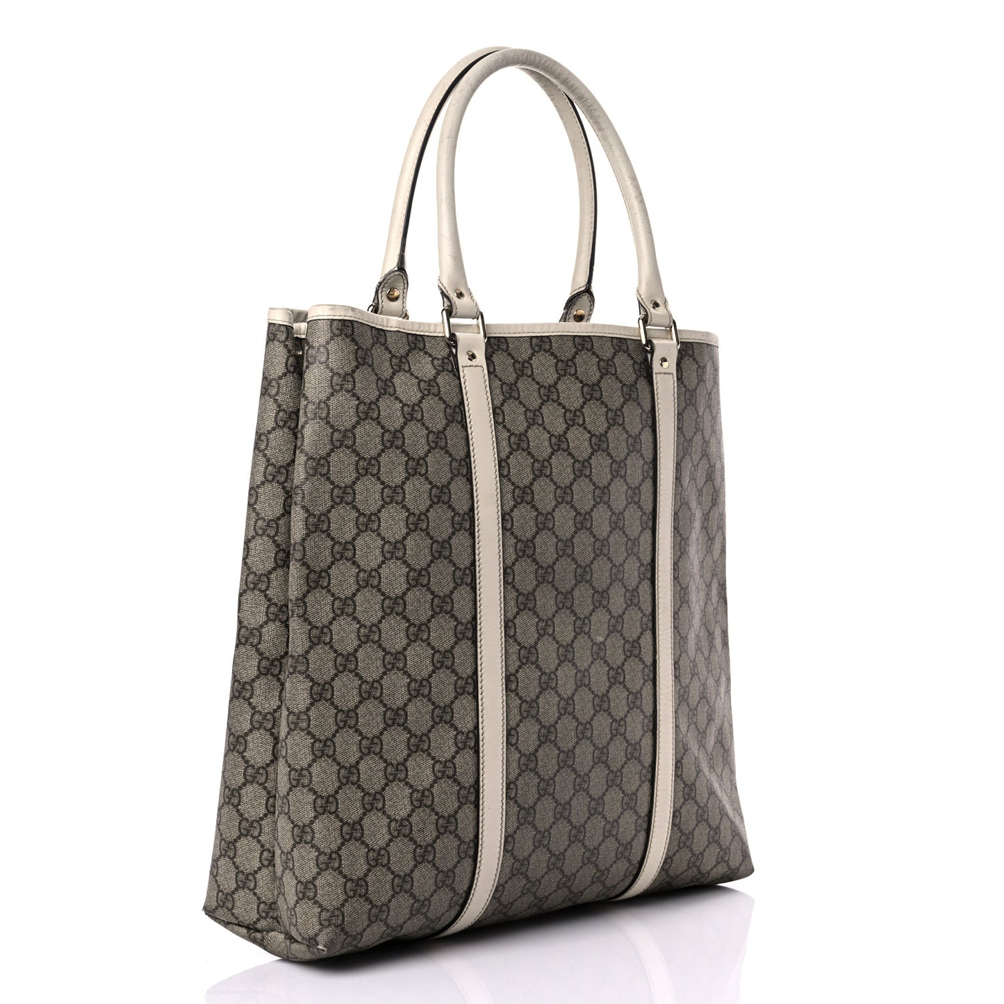 GG Plus Monogram Joy Vertical Tote Off White
