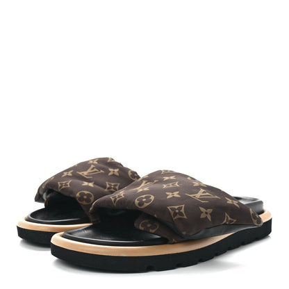 Louis Vuitton Nylon Monogram Pool Pillow Comfort Mule 40 Cacao Brown 3 of 9