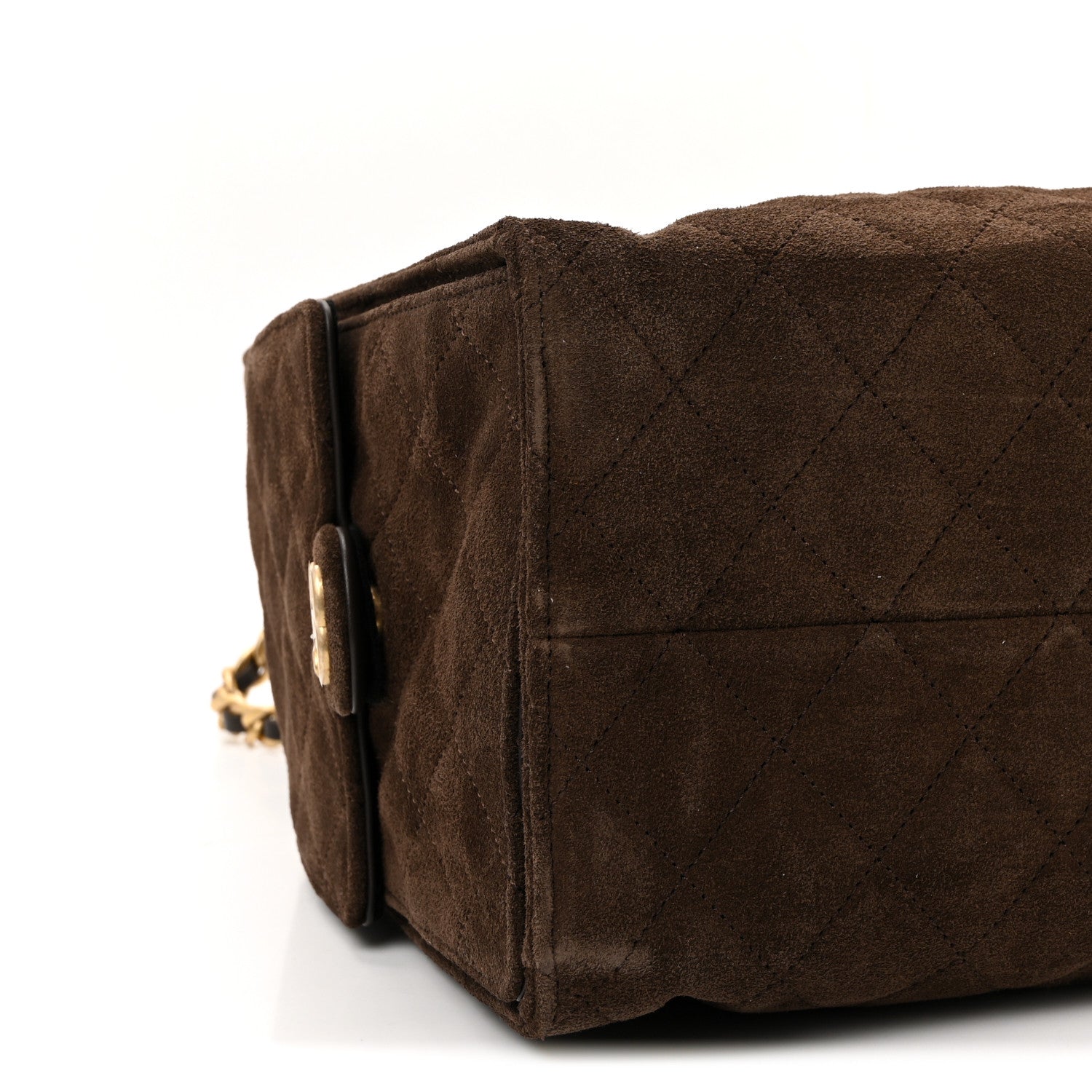 Chanel Suede Quilted Medium Chanel 25 Handbag Dark Brown 10 of 11
