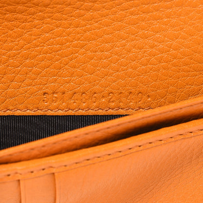 Gucci Pebbled Calfskin Medium Soho Zip Around Wallet Curcuma 7 of 8