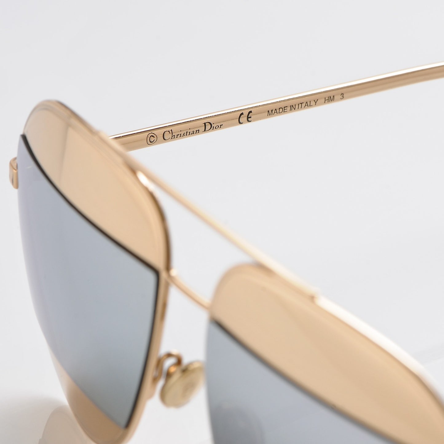 Split 1 Aviator Sunglasses Gold