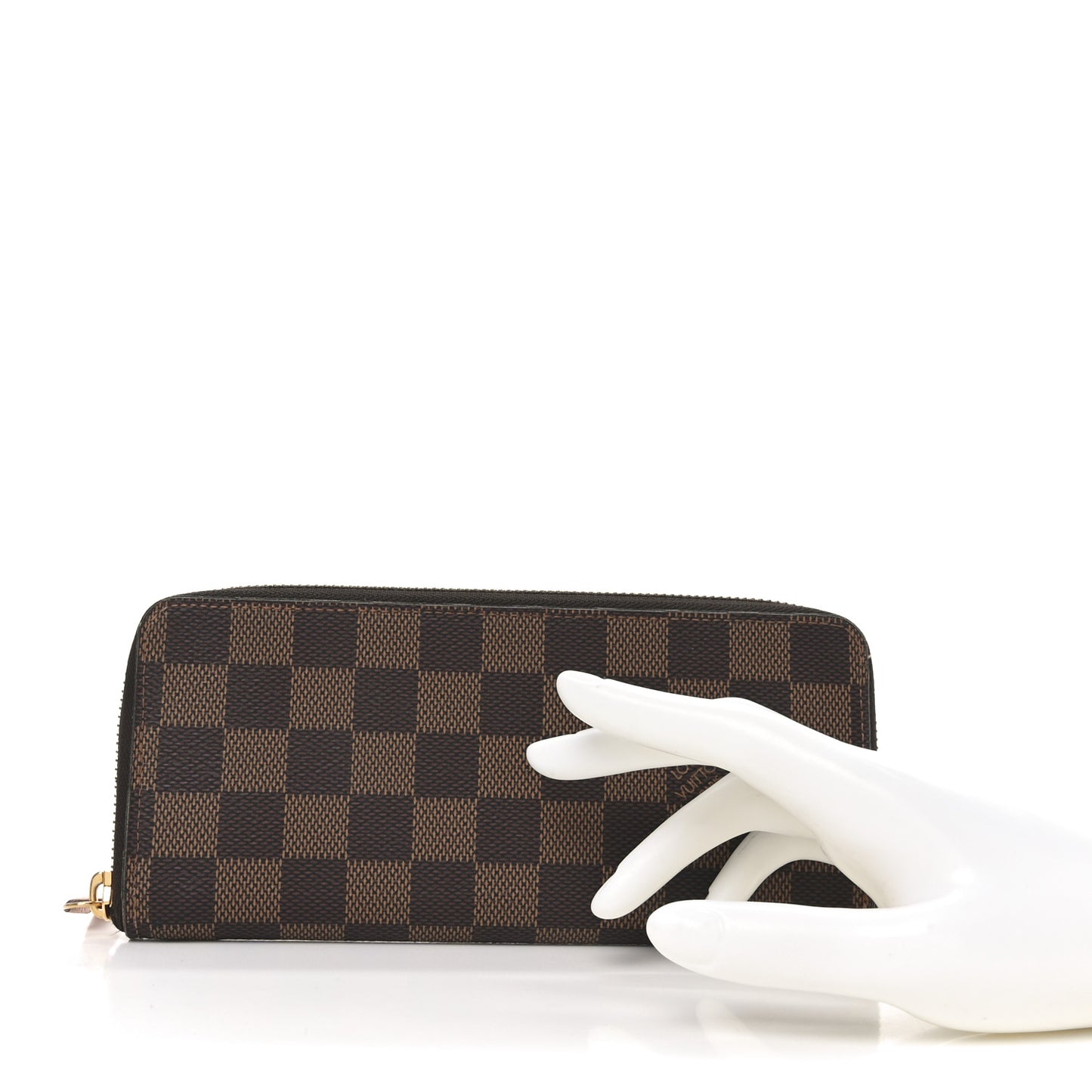 Damier Ebene Clemence Wallet Rose Ballerine