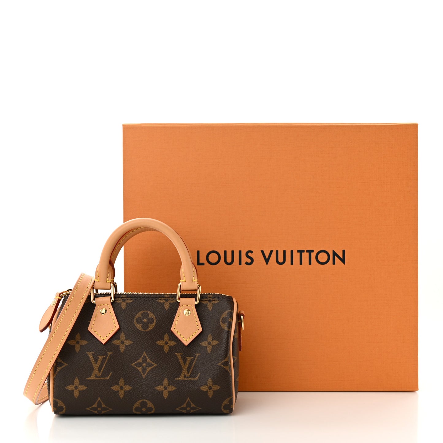 LOUIS VUITTON Monogram Nano Speedy Bandouliere