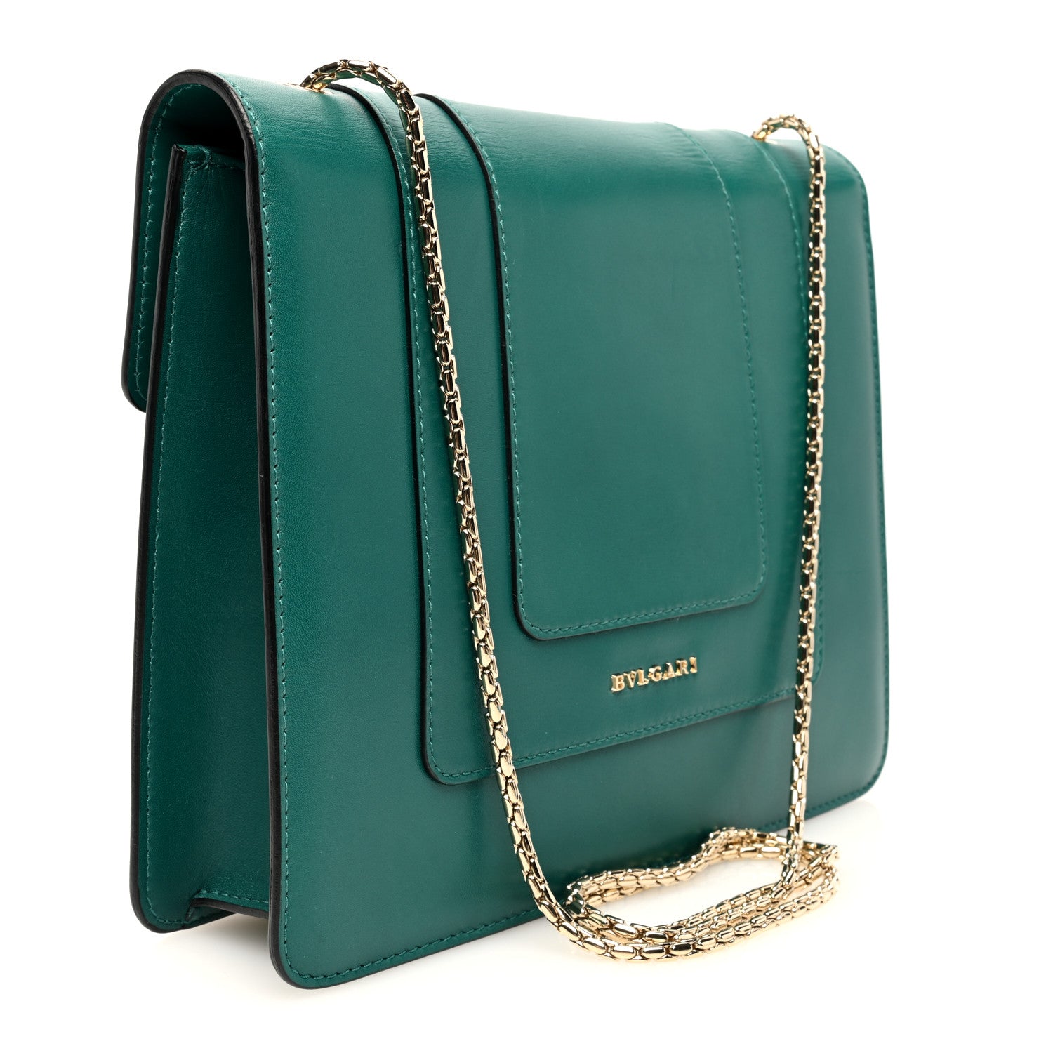 Bulgari Calfskin Serpenti Forever Crossbody Bag Emerald Green 4 of 10
