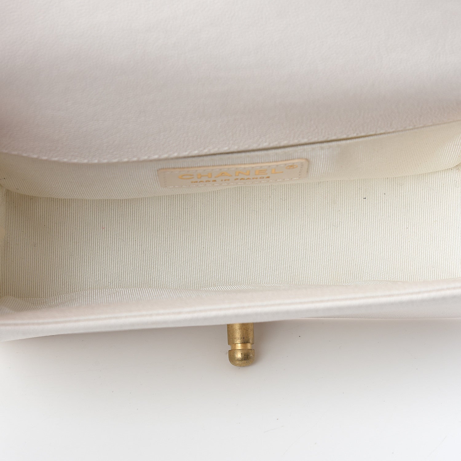 Chanel Caviar Quilted Small Boy Flap Ivory 4 of 10