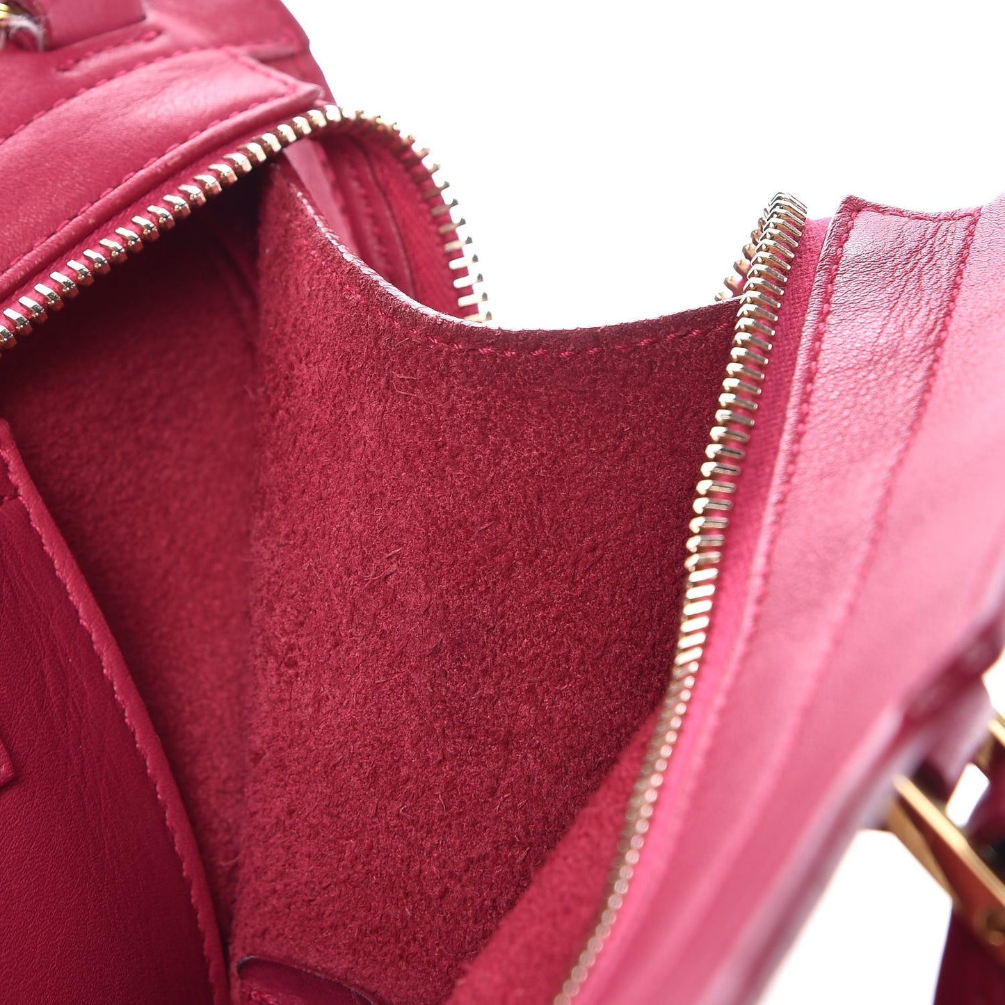 Calfskin Small Classic Y Cabas Fuchsia