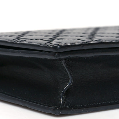 Gucci Guccissima Signature Bowy Chain Wallet Black 7 of 9