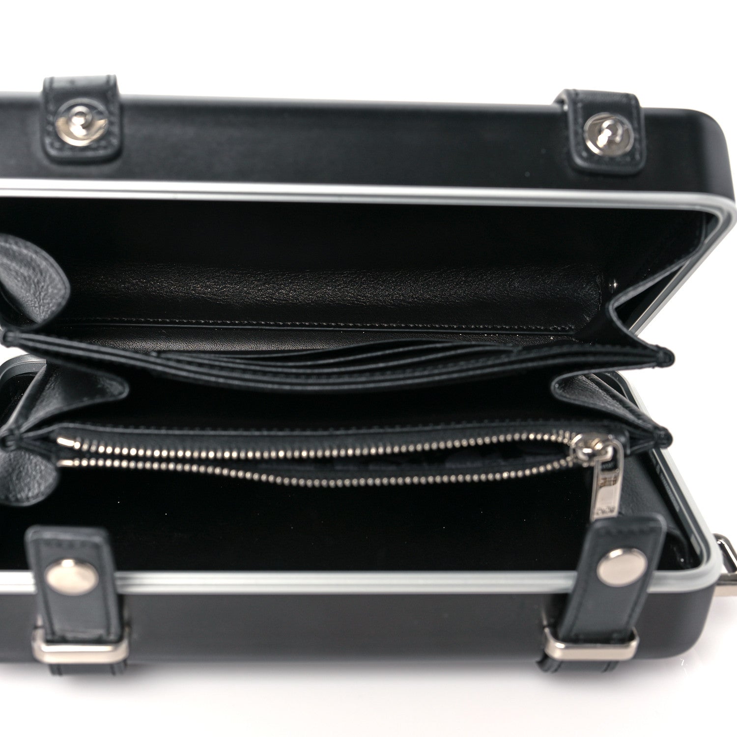 Christian Dior X RIMOWA Aluminum Personal Clutch On Strap Black 5 of 11