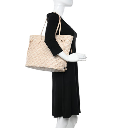 Louis Vuitton Empreinte Monogram Summer Stardust Neverfull MM Beige Clair 2 of 10