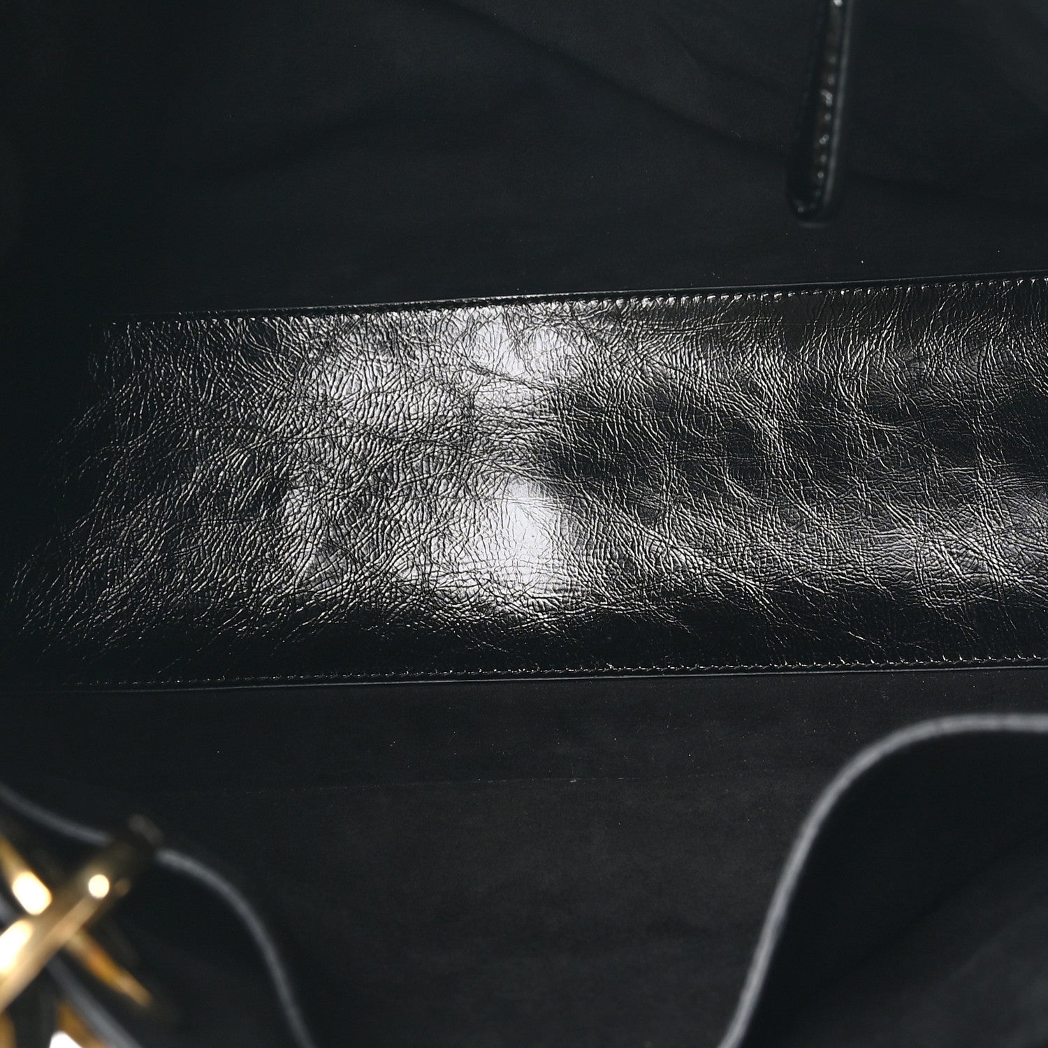 Christian Dior Crinkled Patent Cannage Large Lady Dior Black 5 of 10