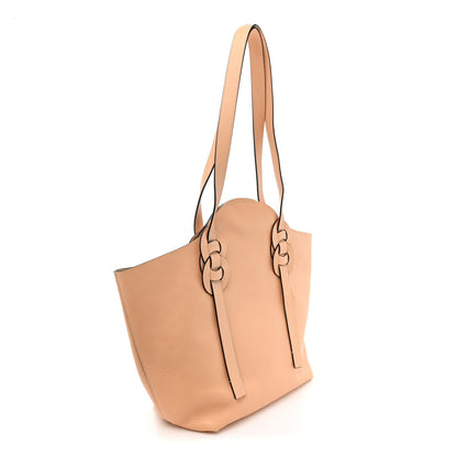 Chloe Small Grain Smooth Calfskin Medium Darryl Tote Beige 2 of 12