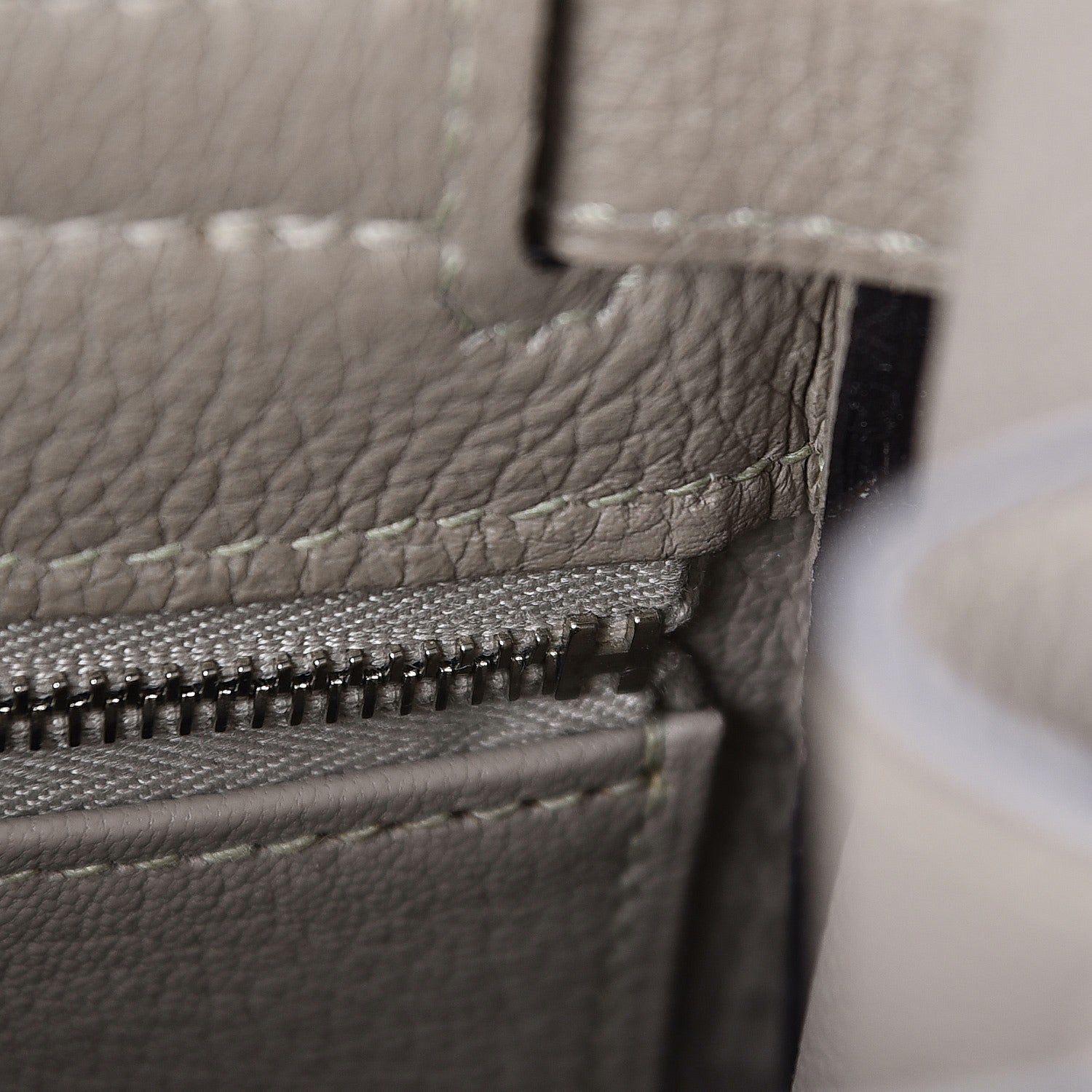 Hermes Taurillon Clemence Kelly Retourne 28 Gris Tourterelle 16 of 27