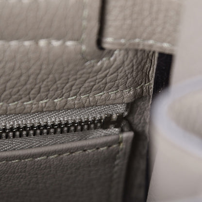 Hermes Taurillon Clemence Kelly Retourne 28 Gris Tourterelle 16 of 27