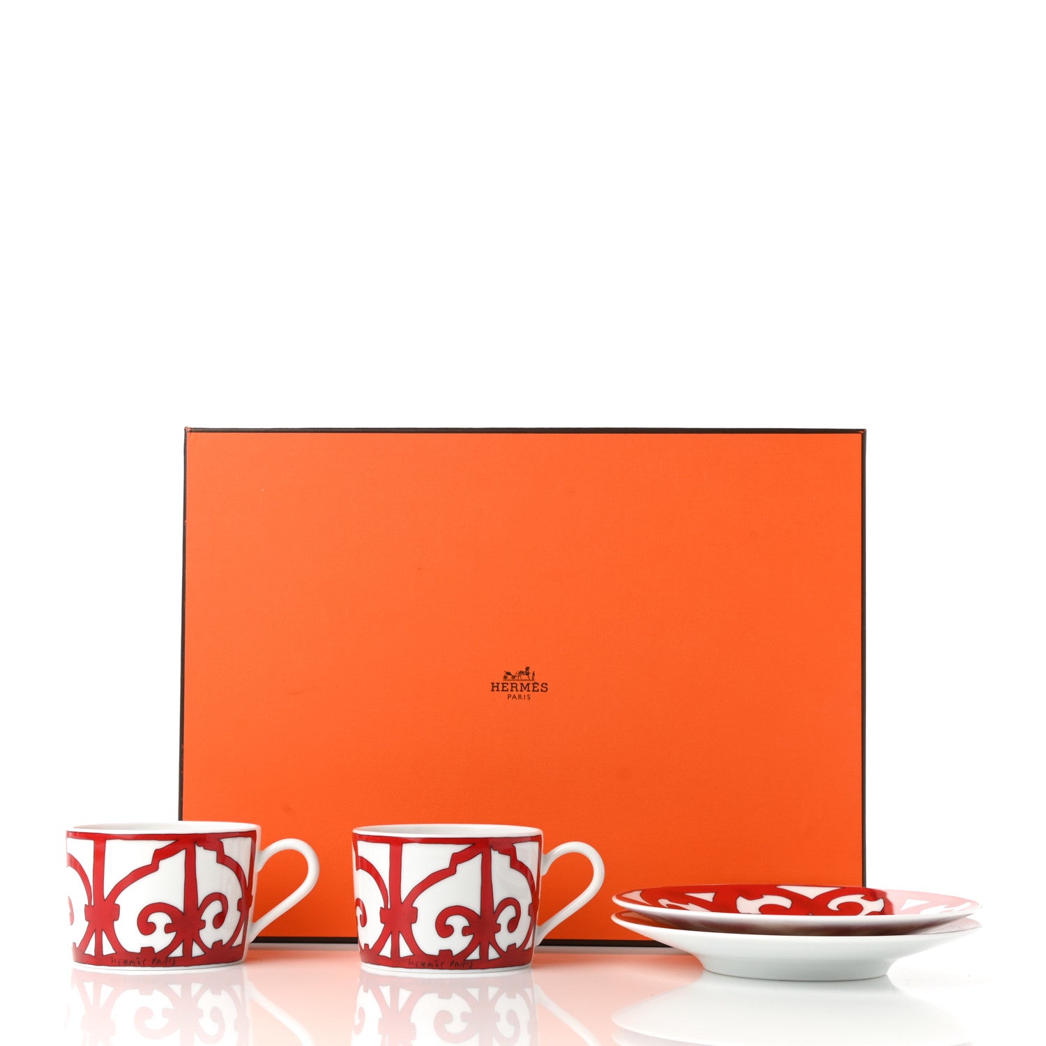 Hermes Porcelain Balcon du Guadalquivir Breakfast Cup And Saucer Set Of 2 16 of 16