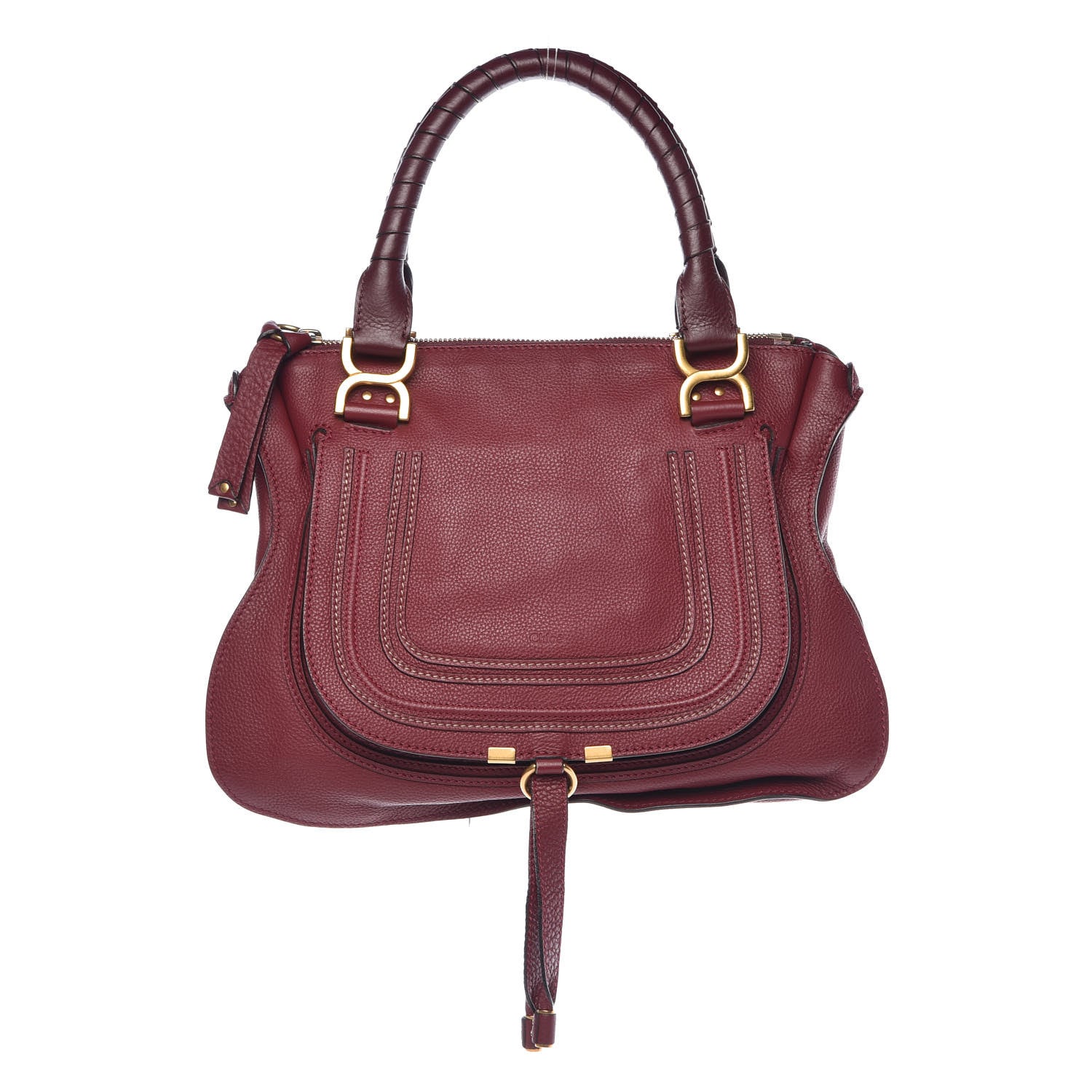 Chloe Calfskin Medium Marcie Satchel Cocoa 1 of 8