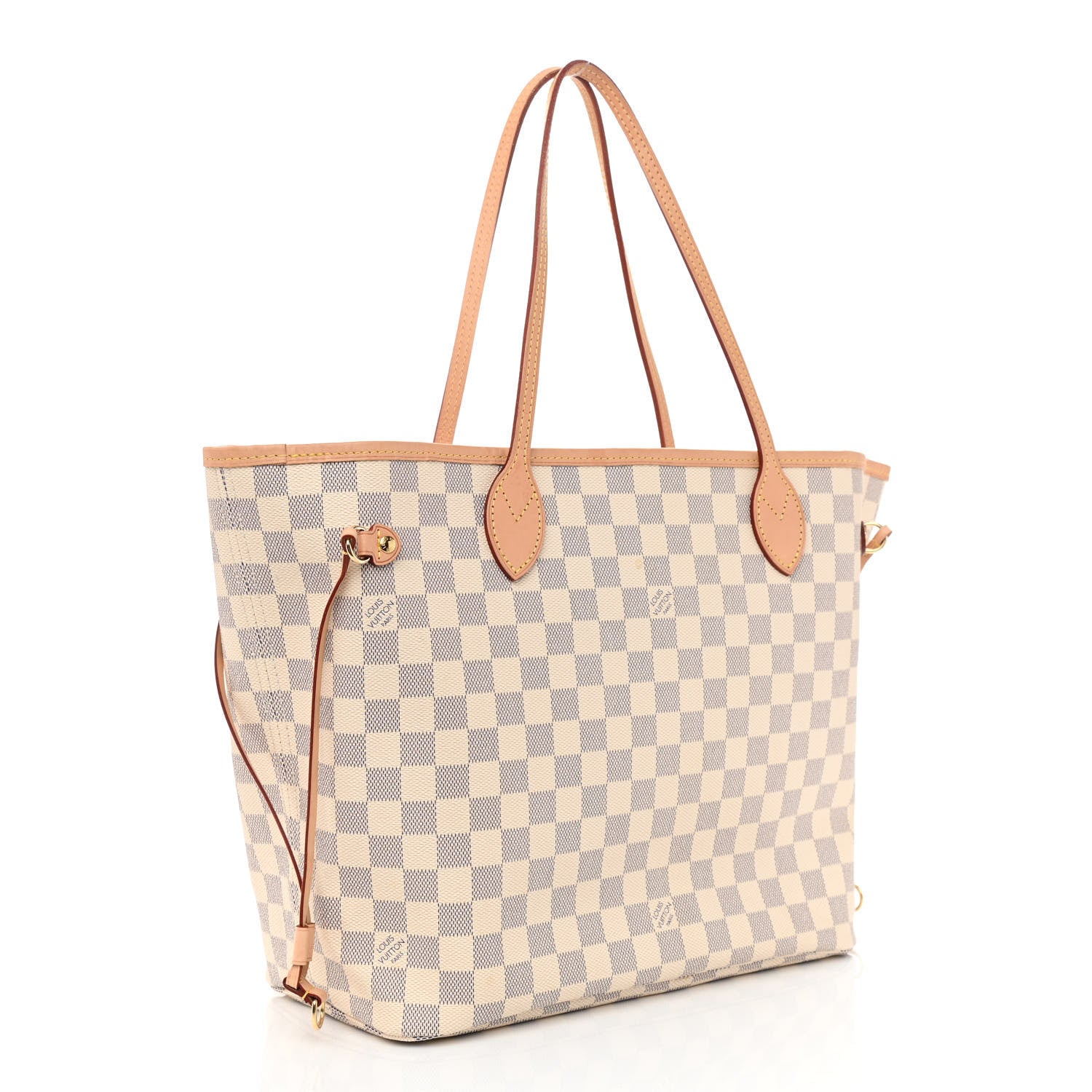 Louis Vuitton Damier Azur Neo Neverfull MM Rose Ballerine 4 of 12