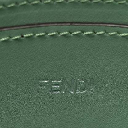 Fendi Calfskin Striped Texture FF Peekaboo I See U X Cross Satchel Green Island 6 of 12