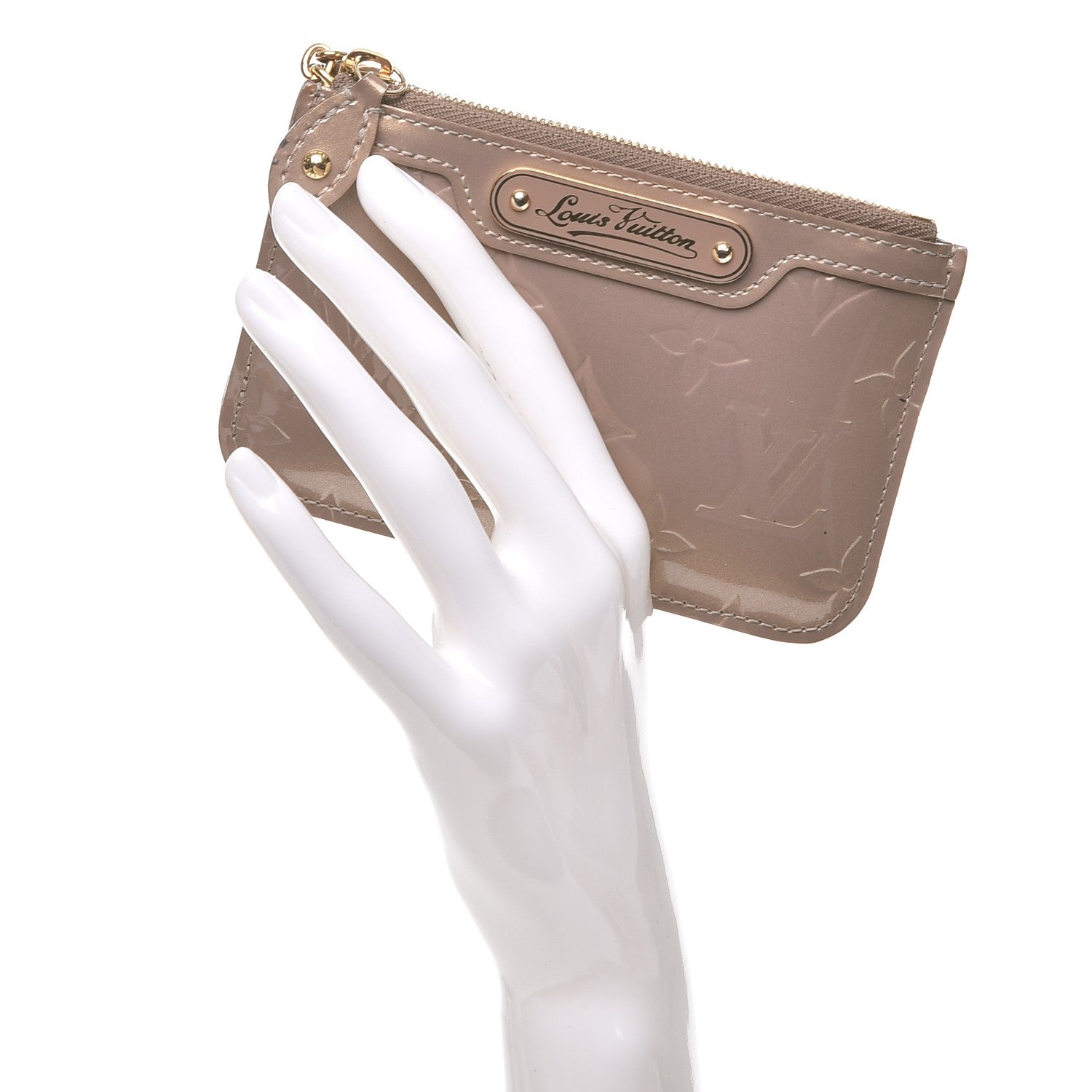 Louis Vuitton Vernis Key Pouch Beige Poudre 2 of 7