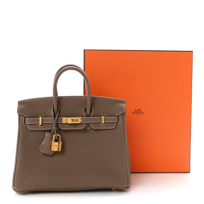 Hermes Togo Birkin 25 Etoupe 11 of 11